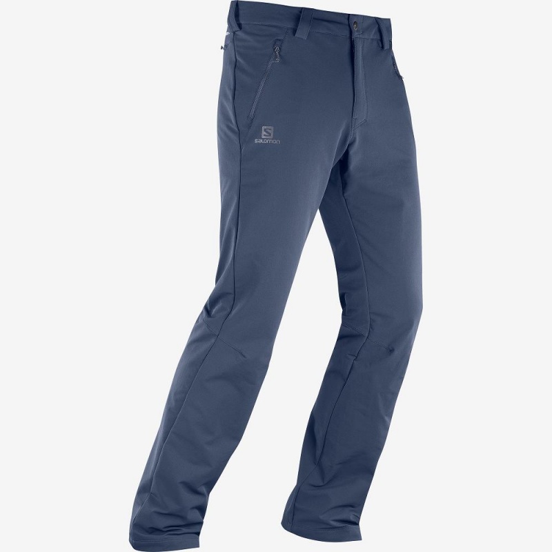 Salomon Wayfarer Warm Gerade Hose Herren Navy | 78029-SFJP