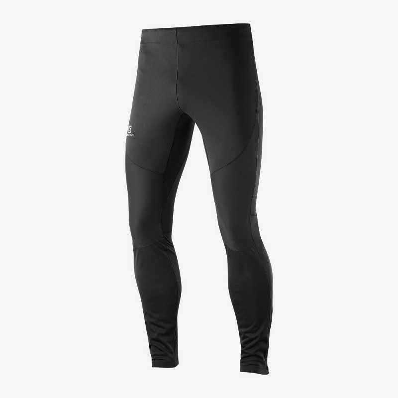 Salomon Windstopper Tight M Strumpfhose Herren Schwarz | 52196-QKUT