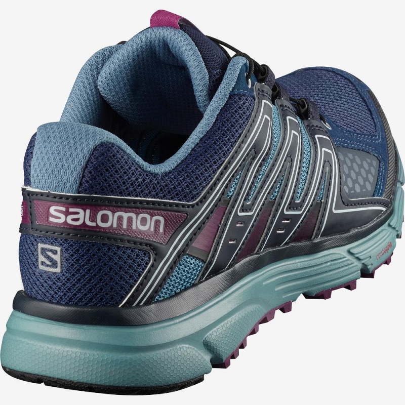 Salomon X-Mission 3 W Trailrunning Schuhe Damen Blau | 28310-PIAZ