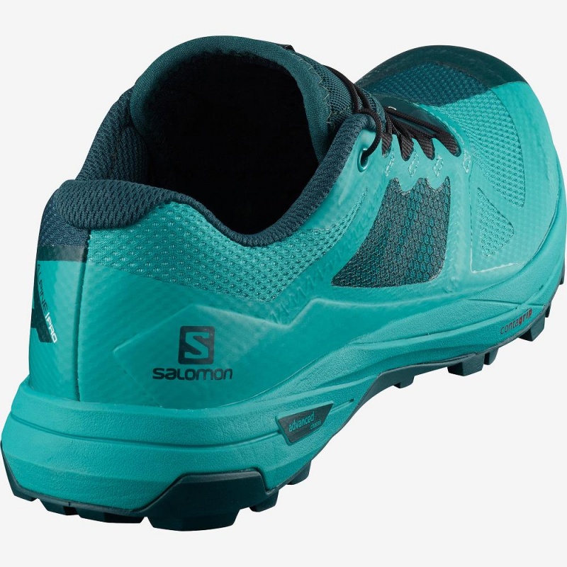 Salomon X Alpine W Pro Trailrunning Schuhe Damen Blau | 89612-WSCK