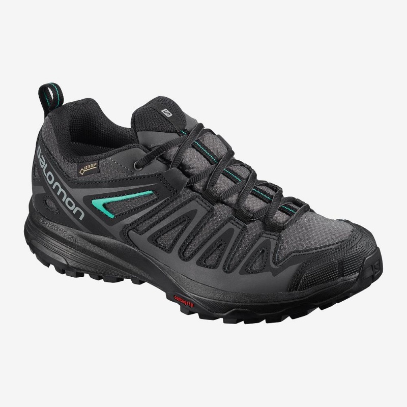 Salomon X Crest Gore-Tex Trekking Damen Schwarz | 14302-QCMU