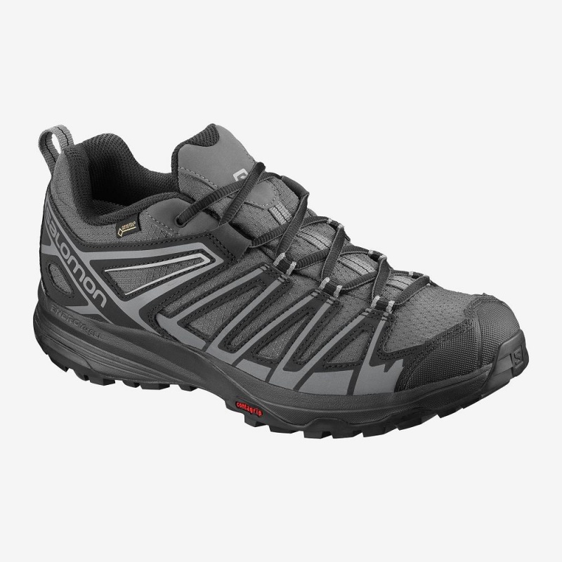 Salomon X Crest Gore-Tex Trekking Herren Schwarz | 60178-REQL