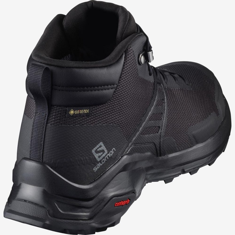 Salomon X Raise Mid Gore-Tex Wanderstiefel Herren Schwarz | 68354-DRSQ