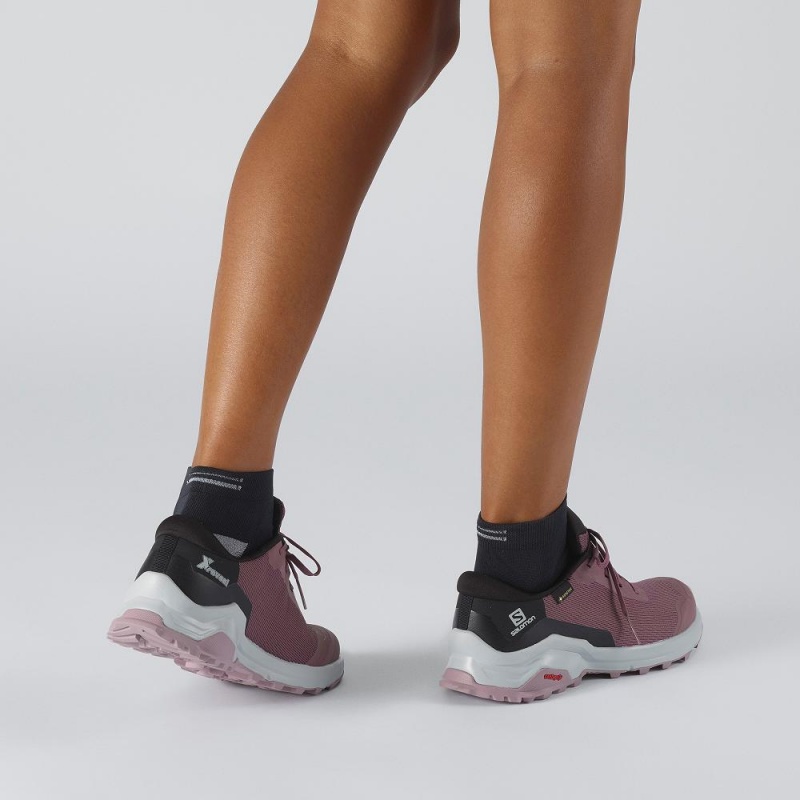 Salomon X Reveal Gore-Tex Trekking Damen Rosa | 90415-BUWD