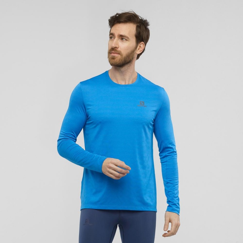 Salomon Xa Ls Tee M Oberteile Herren Blau | 83071-EVIM