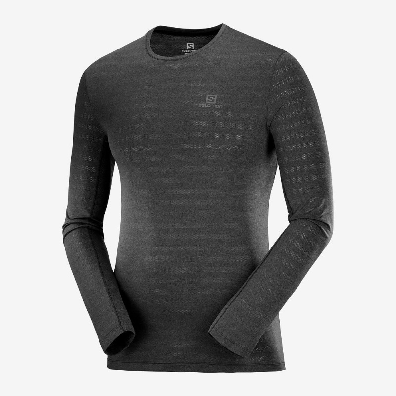 Salomon Xa Ls Tee M Oberteile Herren Schwarz | 31750-MHQA