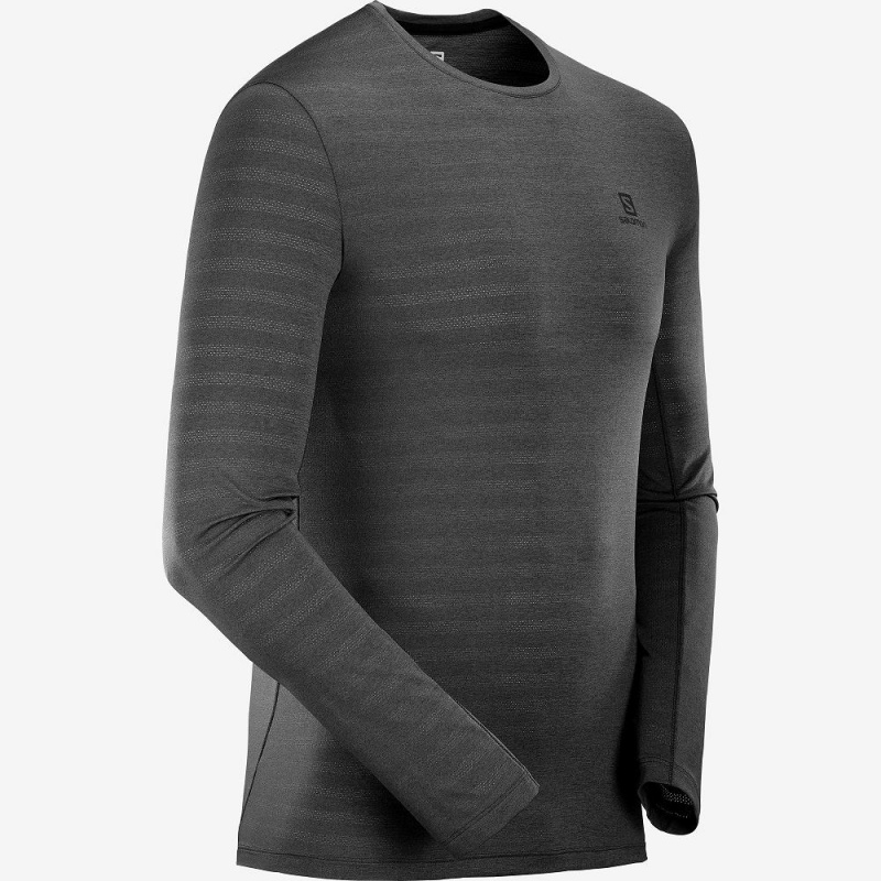 Salomon Xa Ls Tee M Oberteile Herren Schwarz | 31750-MHQA