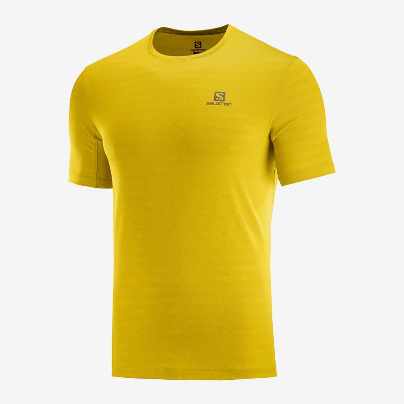 Salomon Xa Tee M Oberteile Herren Gelb | 30417-FHAX