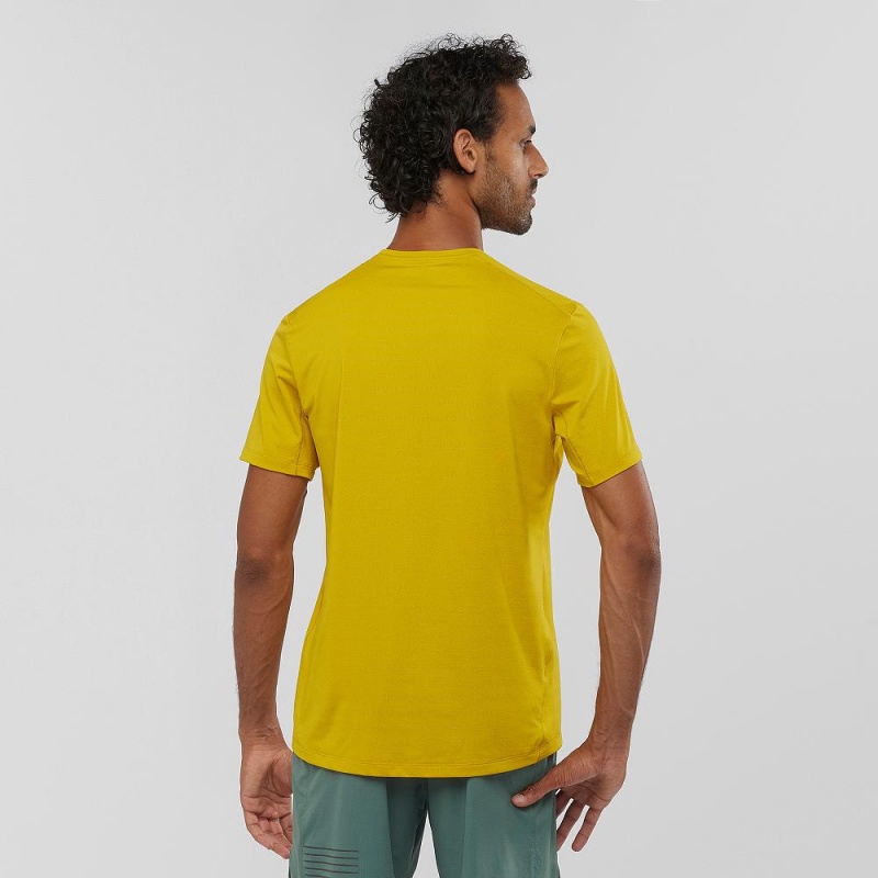 Salomon Xa Tee M Oberteile Herren Gelb | 30417-FHAX