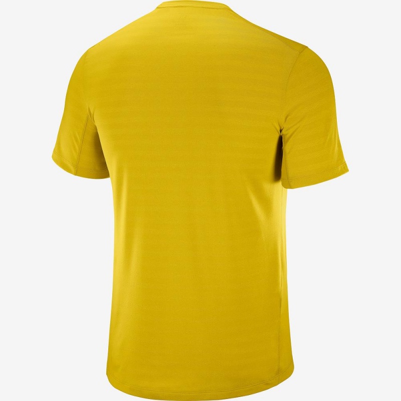 Salomon Xa Tee M Oberteile Herren Gelb | 30417-FHAX