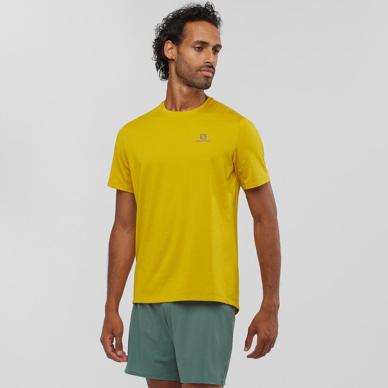 Salomon Xa Tee M Oberteile Herren Gelb | 30417-FHAX