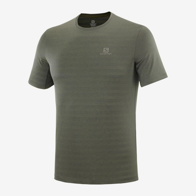 Salomon Xa Tee M Oberteile Herren Grün | 20486-GHXN