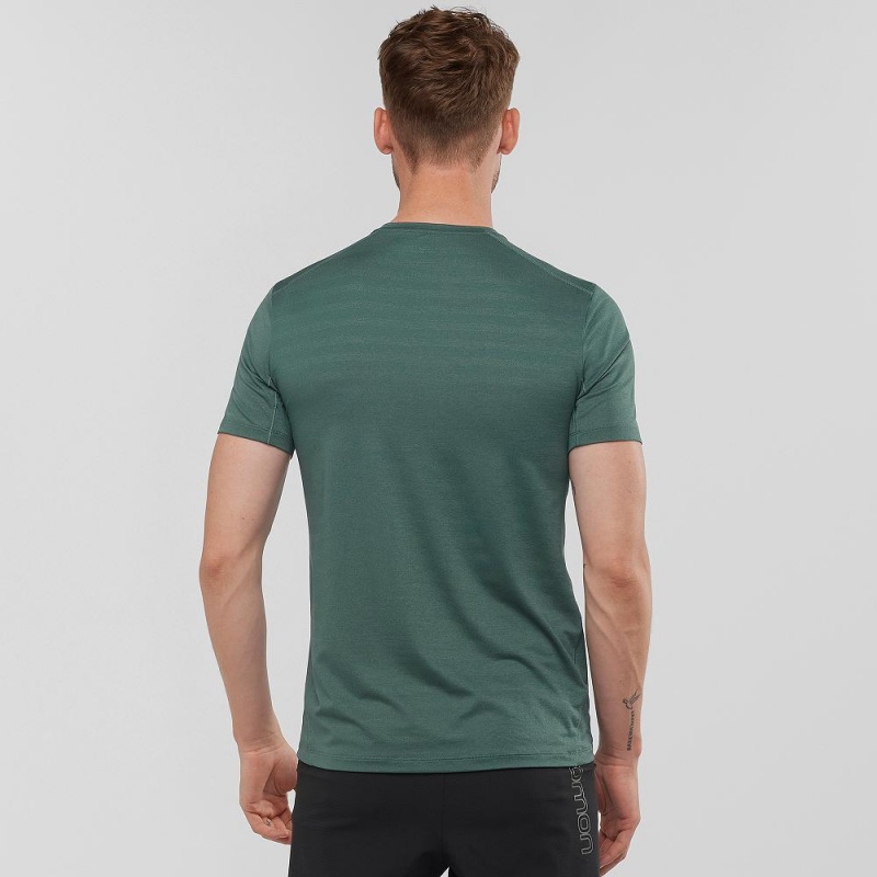 Salomon Xa Tee M Oberteile Herren Grün | 43520-ESAT