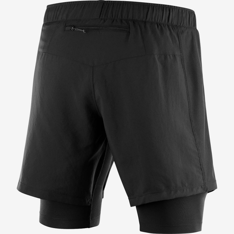 Salomon Xa Twinskin Kurze Hose Herren Schwarz | 15487-CAQJ